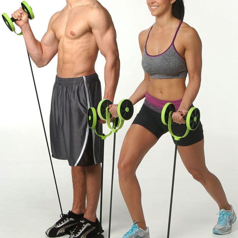 image-Household Plastic Abdominal Muscle Wheel Fitness Artifact
