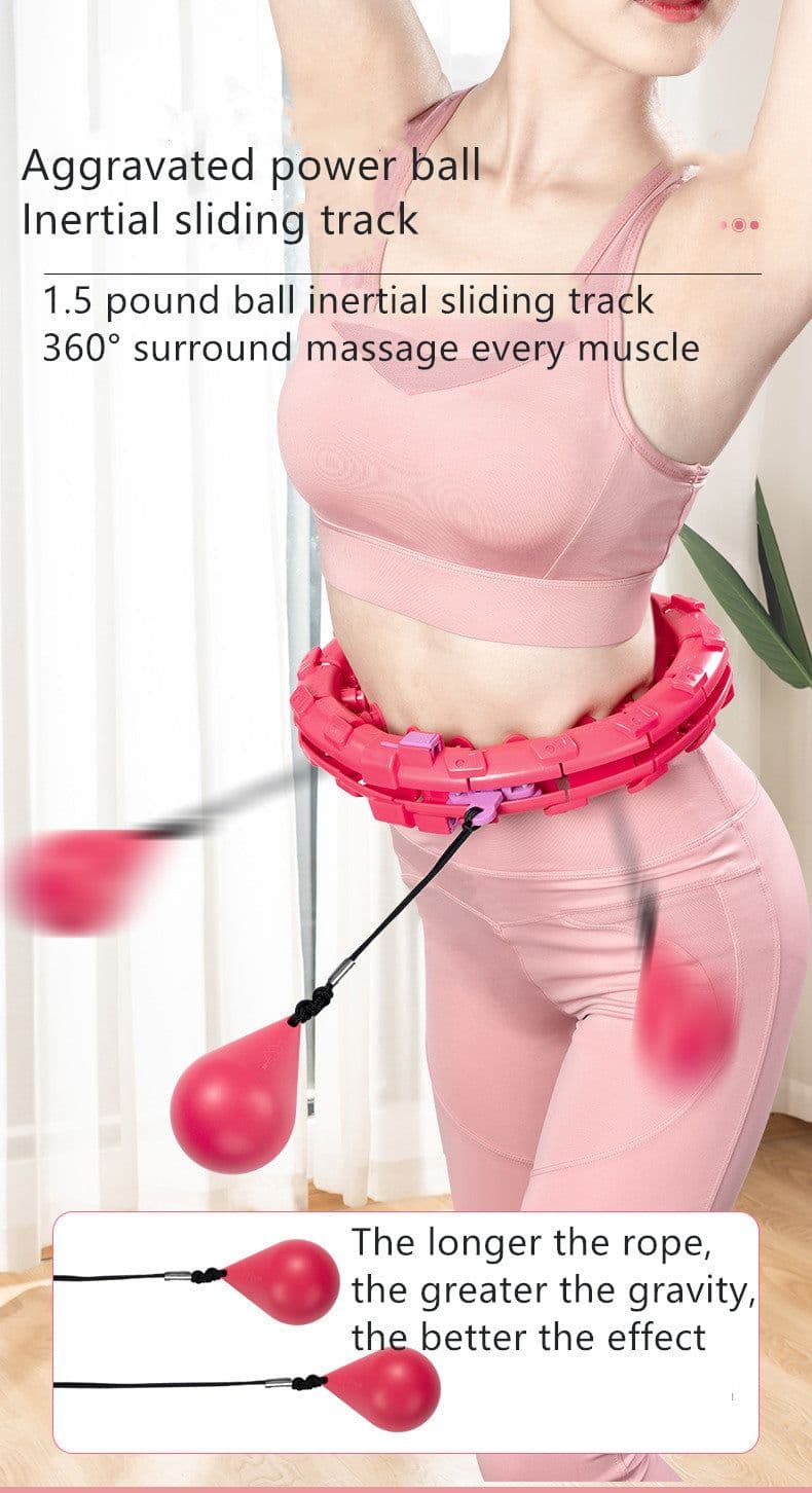 image-Sports Ring Yoga Home Fitness Smart Ring Ring Does Not Fall Adjustable Waist Abdominal Weight Loss