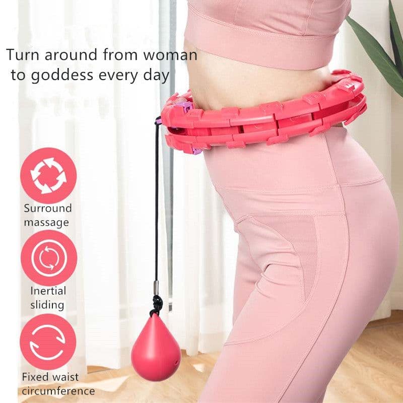image-Sports Ring Yoga Home Fitness Smart Ring Ring Does Not Fall Adjustable Waist Abdominal Weight Loss