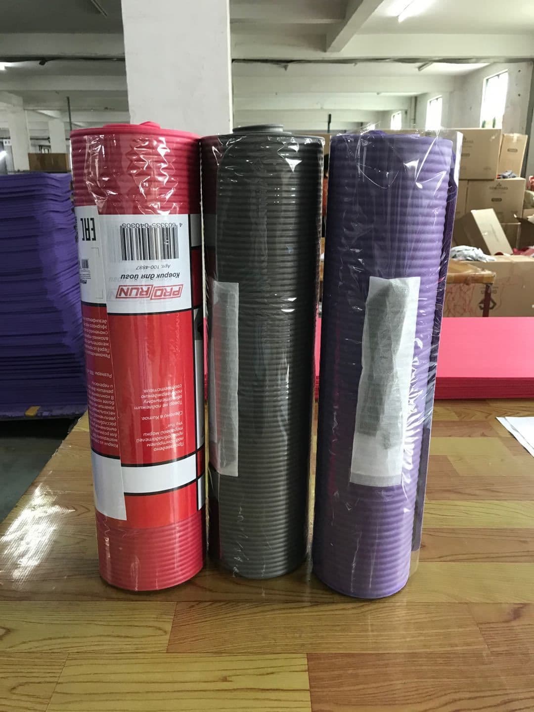 image-Yoga Mat NBR Yoga Mat Striped Yoga Mat
