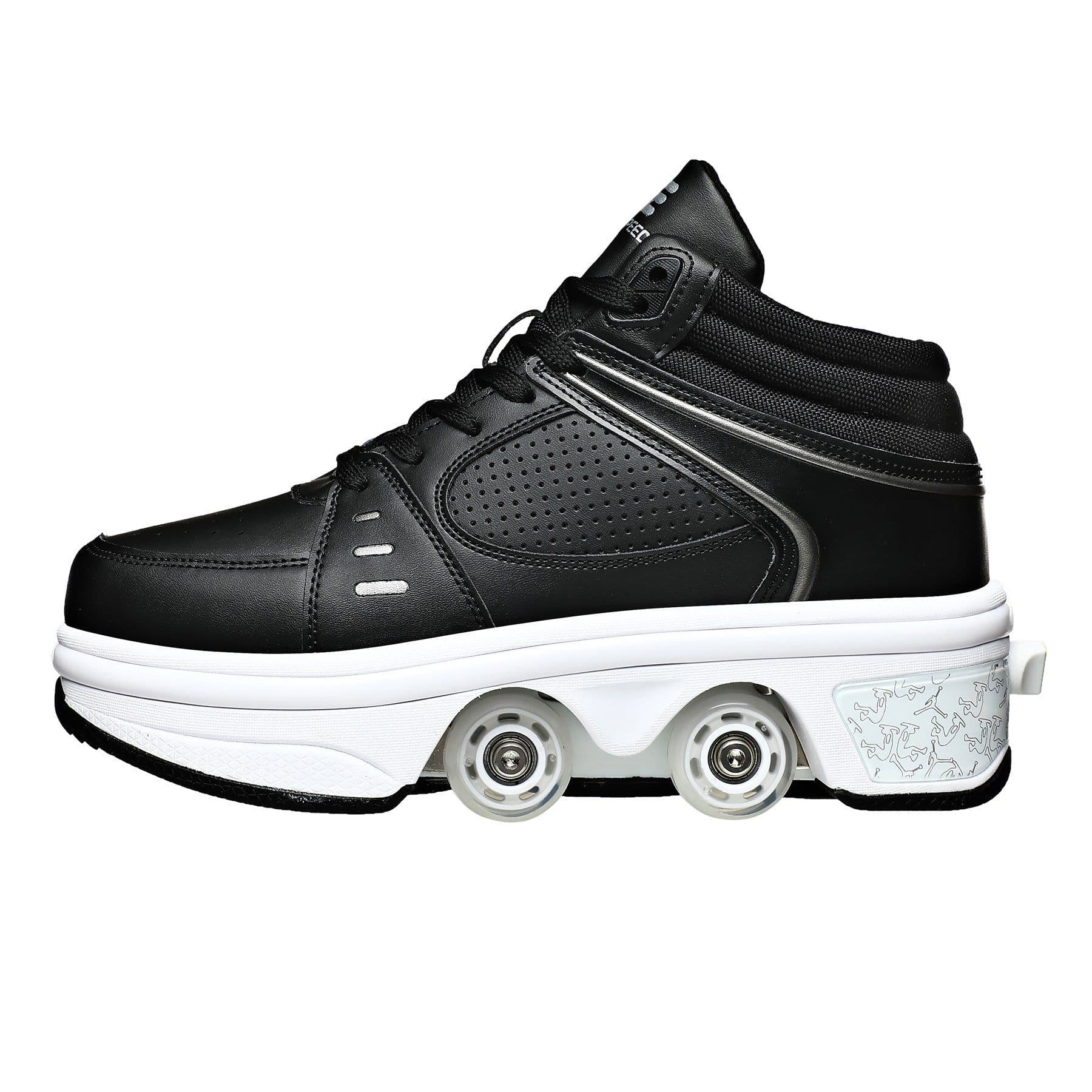 image-Good Product Dual-purpose Roller Skates, Deformed Shoes, Double Row Roller Skates