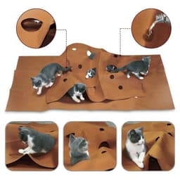 image-Cat Playing Mat Training Pet Activity Play Mats Collapsible Pets Rug Scratch Resistant Toys Bite Pad Dropshipping