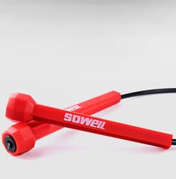 image-Fitness Crossfit Skipping Rope Cord Speed Jumping Exercise Equipment Adjustable Boxing Skipping Sport Jump Rope Red Balck