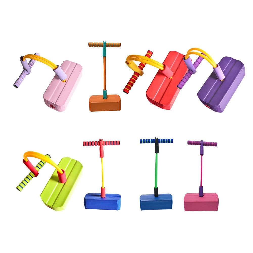 image-Kindergarten Fitness Bouncing Outdoor Toy Children Long High Flashing Jumping Pole