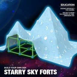 image-Fort Building Kit Construction Blocks Set Kids Toy Tents Fortress Builder Castles Tunnels Diy 3d Play House For Children Gift
