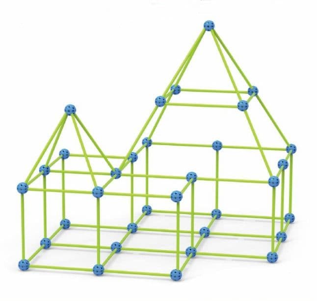 image-Fort Building Kit Construction Blocks Set Kids Toy Tents Fortress Builder Castles Tunnels Diy 3d Play House For Children Gift