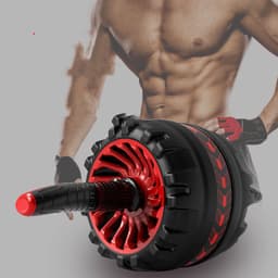 image-Key Abdominal Set Curl Abdominal Muscle Training Automatic Rebound Abdominal Wheel