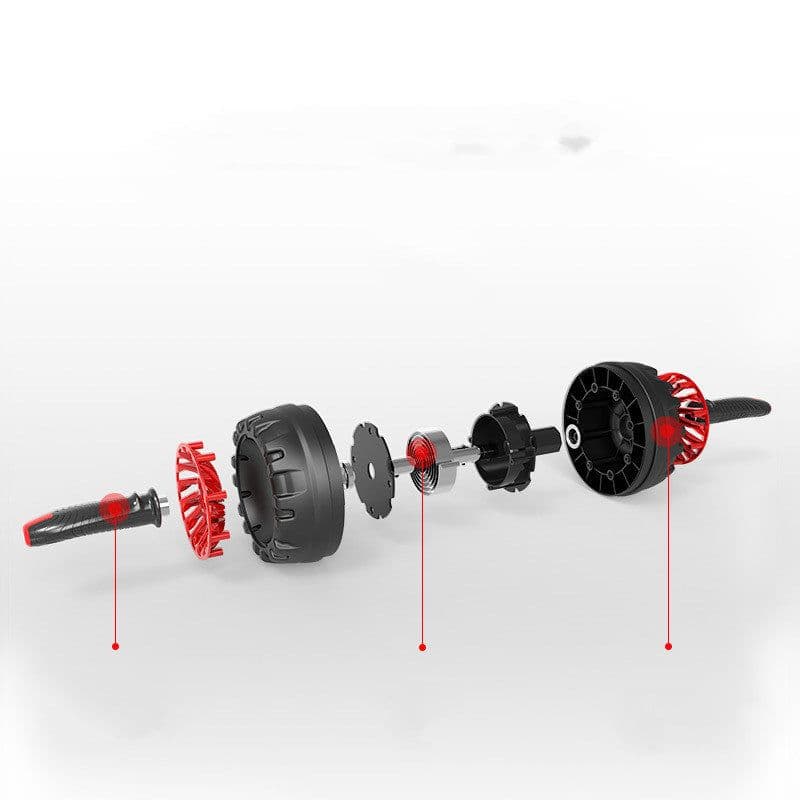 image-Key Abdominal Set Curl Abdominal Muscle Training Automatic Rebound Abdominal Wheel