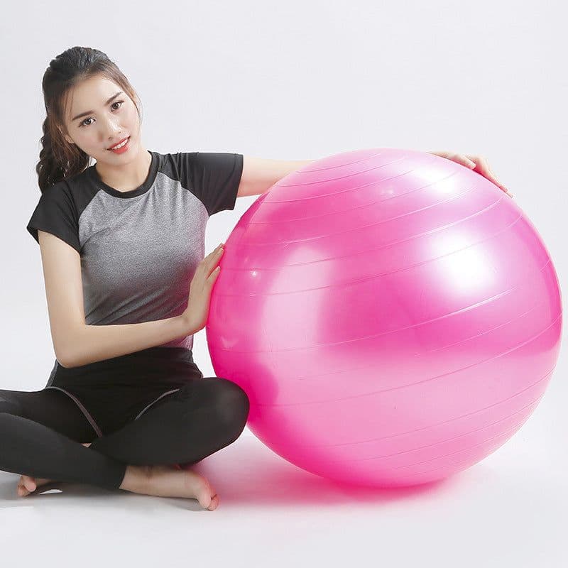 image-Yoga Ball Fitness Beginner Children Exercise More Gymnastics Glossy Ball