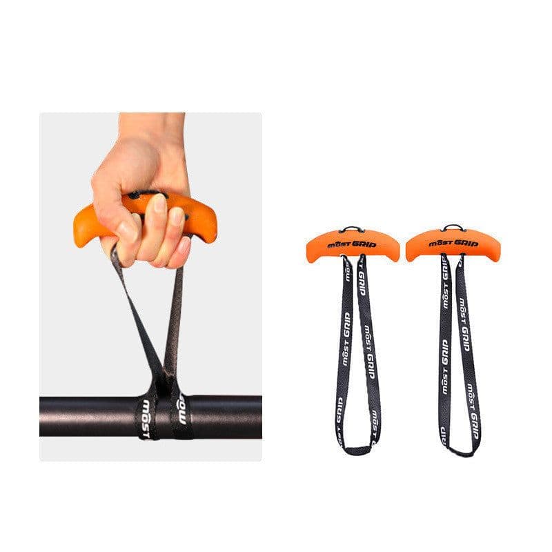 image-Radial Handle Fitness TPE Horn Grip Hard Pull Pull-up Training Handle Equipment Exercise