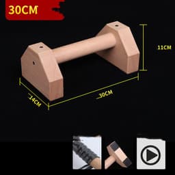 image-Push-up Stand Wooden Single Parallel Bars Inverted Stand Practice Push-up Stand