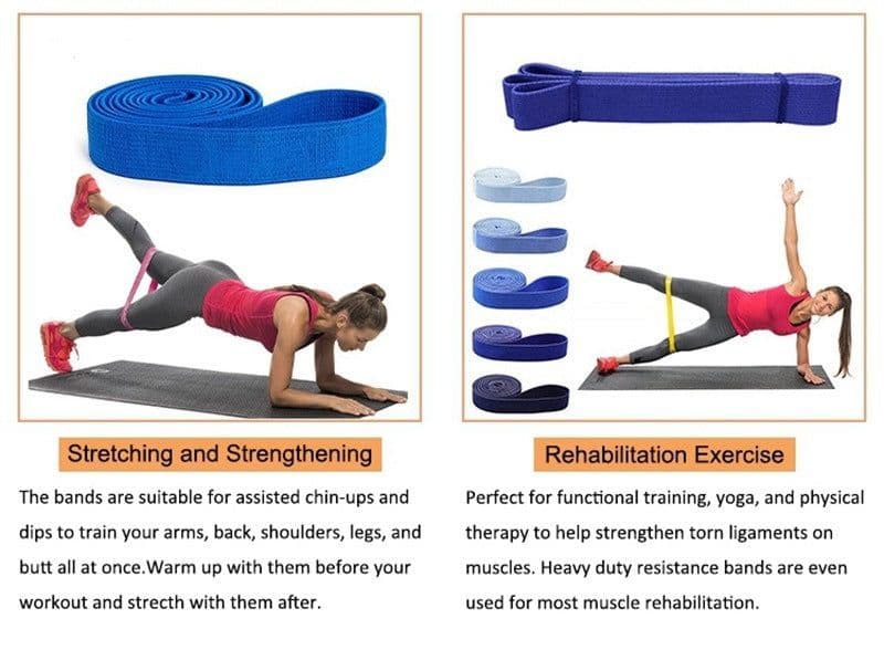image-Long Crochet Resistance Band Sports Elastic Band Fitness T