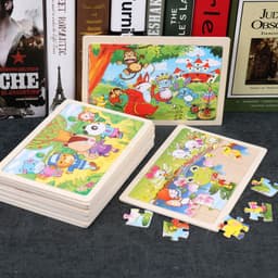 image-Cartoon Pictures 24 Pieces Of Wooden Jigsaw Puzzle