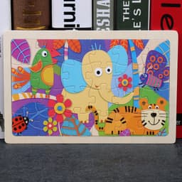 image-Cartoon Pictures 24 Pieces Of Wooden Jigsaw Puzzle
