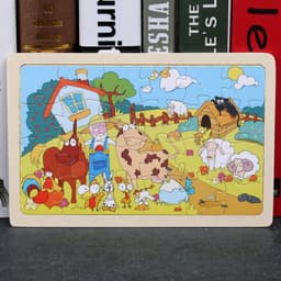 image-Cartoon Pictures 24 Pieces Of Wooden Jigsaw Puzzle