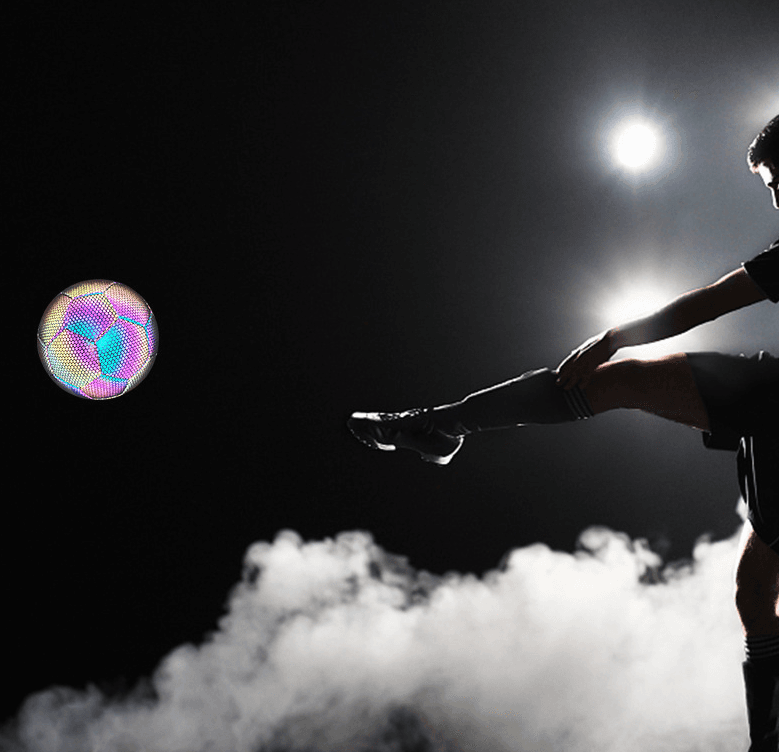 image-Machine Stitched Football Reflective Luminous Football