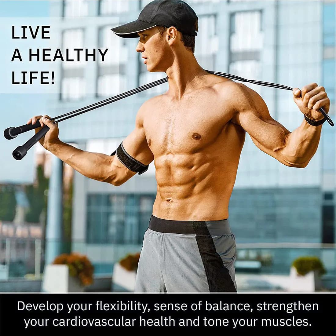 image-Children's Adult Sports Skipping Rope Fitness PVC Skipping Rope