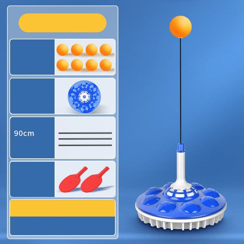 image-Household Suction Cup Type Self Training Elastic Flexible Shaft Children Parent Child Ball Training Device