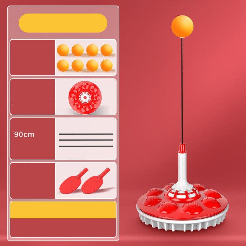 image-Household Suction Cup Type Self Training Elastic Flexible Shaft Children Parent Child Ball Training Device