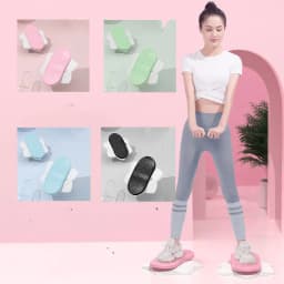 image-Hexagonal Split Dual Bearing Pedal Lumbar Disc Fitness Equipment