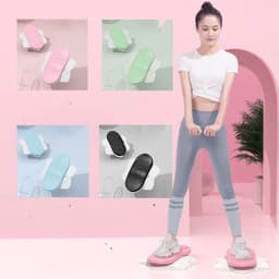 image-Hexagonal Split Dual Bearing Pedal Lumbar Disc Fitness Equipment