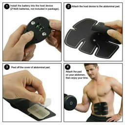 image-Electric Muscle Toner Machine ABS Toning Belt Simulation Fat Burner Belly Shaper