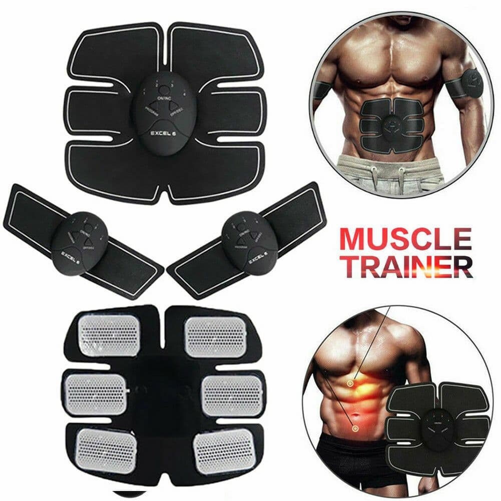 image-Electric Muscle Toner Machine ABS Toning Belt Simulation Fat Burner Belly Shaper