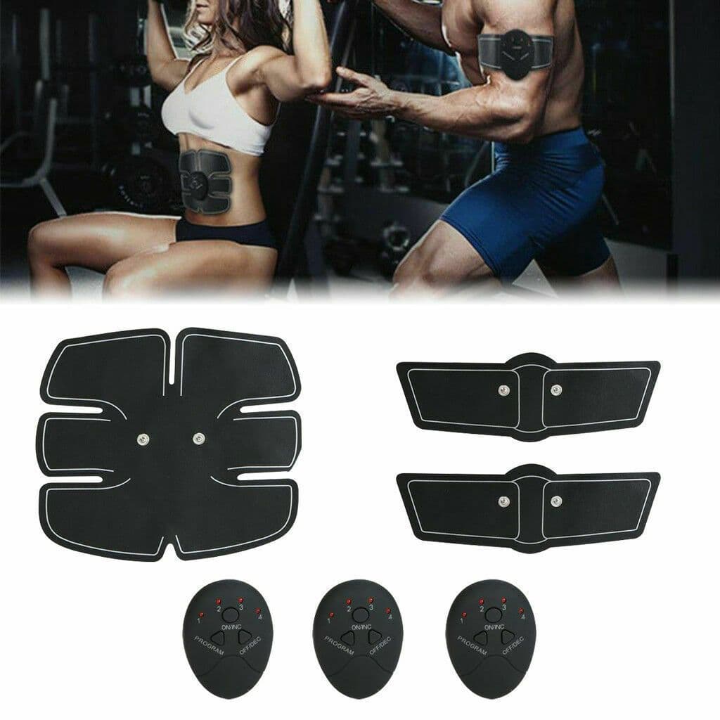image-Electric Muscle Toner Machine ABS Toning Belt Simulation Fat Burner Belly Shaper