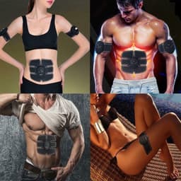 image-Electric Muscle Toner Machine ABS Toning Belt Simulation Fat Burner Belly Shaper