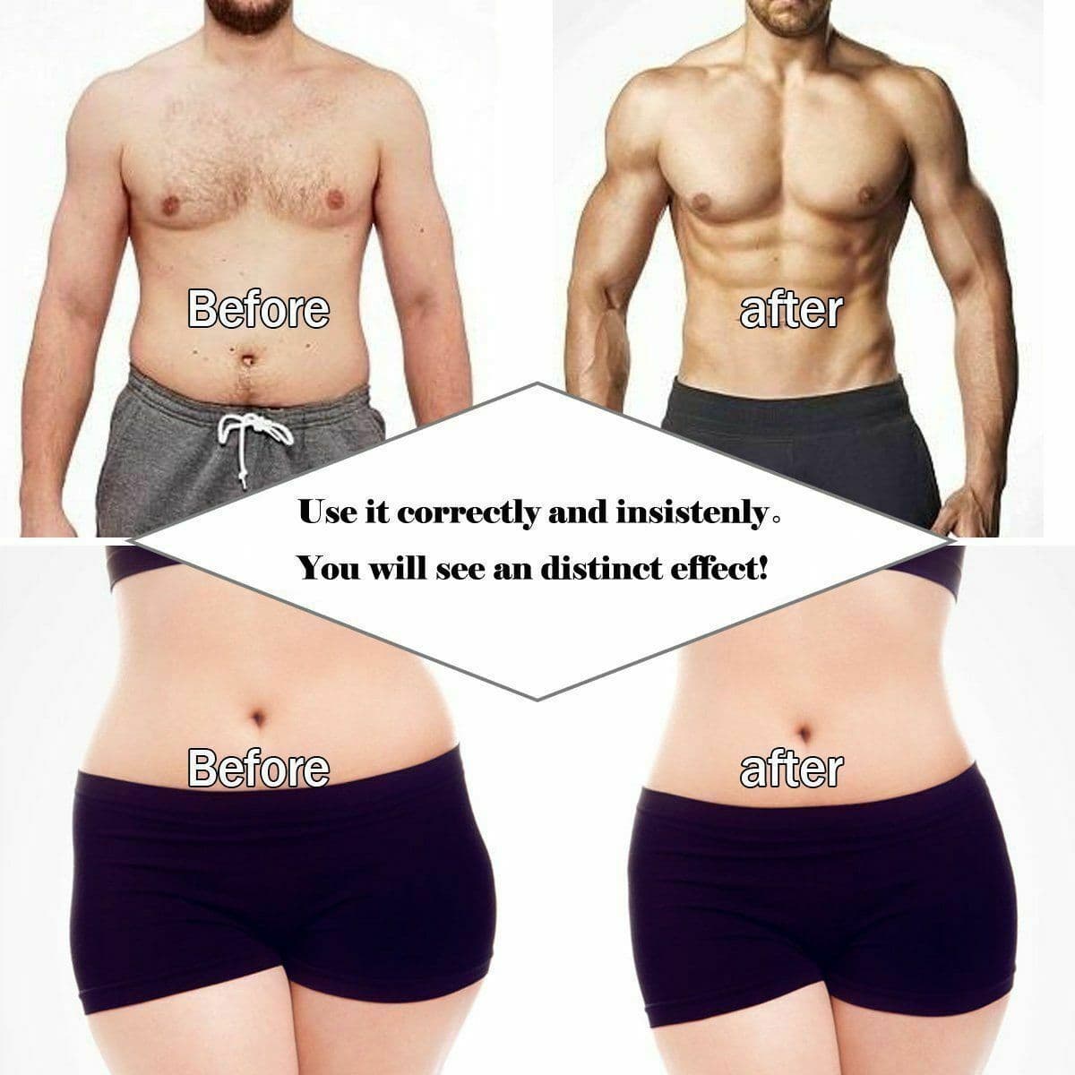 image-Electric Muscle Toner Machine ABS Toning Belt Simulation Fat Burner Belly Shaper