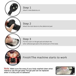 image-Electric Muscle Toner Machine ABS Toning Belt Simulation Fat Burner Belly Shaper
