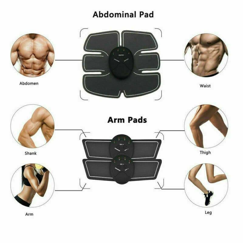 image-Electric Muscle Toner Machine ABS Toning Belt Simulation Fat Burner Belly Shaper