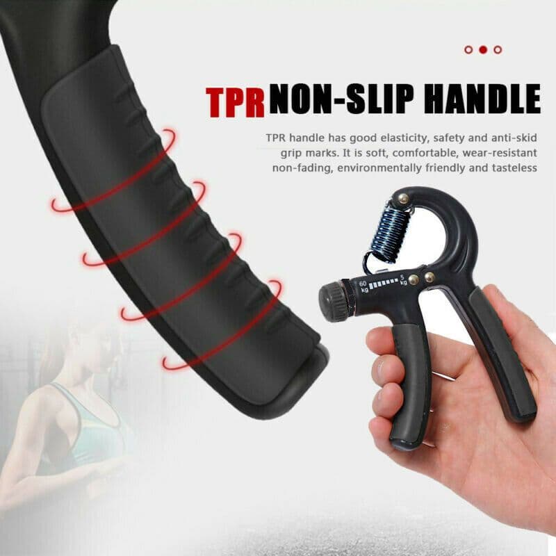 image-Hand Grip Adjustable Trainer Gripper Strengthener Gym Strength Exerciser Adjustable Heavy Gripper Fitness Hand Exerciser Grip Wrist Training Increase Strength Spring Finger Pinch Carpal Expander