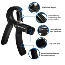 image-Hand Grip Adjustable Trainer Gripper Strengthener Gym Strength Exerciser Adjustable Heavy Gripper Fitness Hand Exerciser Grip Wrist Training Increase Strength Spring Finger Pinch Carpal Expander