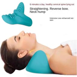 image-Cervical Spine Massage Pillow Gravity Acupressure Neck Massager Cervical Spine Pillow Neck Shoulder Massage Pillow Home Traction Corrector