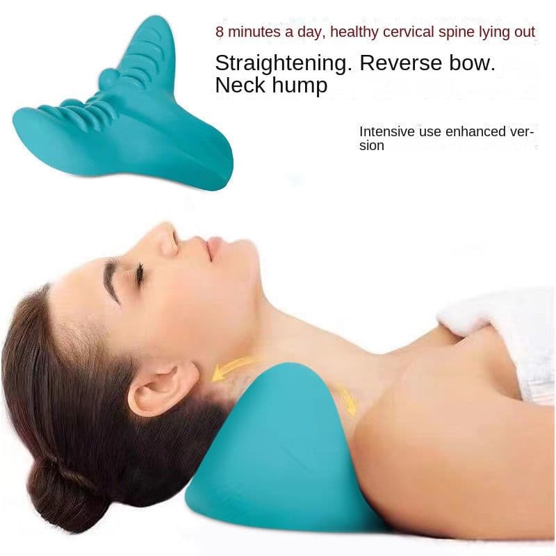 image-Cervical Spine Massage Pillow Gravity Acupressure Neck Massager Cervical Spine Pillow Neck Shoulder Massage Pillow Home Traction Corrector