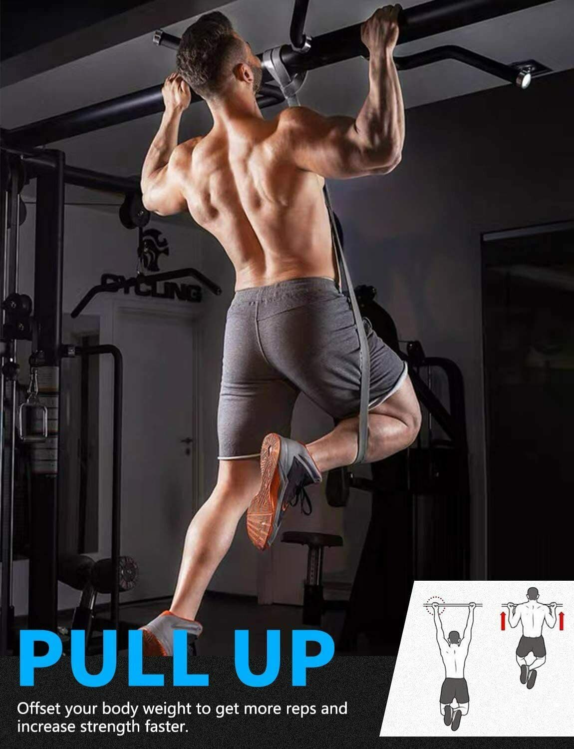 image-Pull Up Bands Heavy Duty Resistance Band For Gym Exercise Fitness Workout Set US