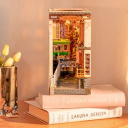 image-Robotime Rolife DIY Book Nook Wooden Miniature Doll House Light For Bookshelf Insert Furniture