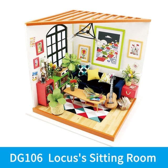 image-Robotime DIY Wooden Miniature Dollhouse 1 24 Handmade Doll House Model Building Kits Toys For Children Adult Drop Shipping