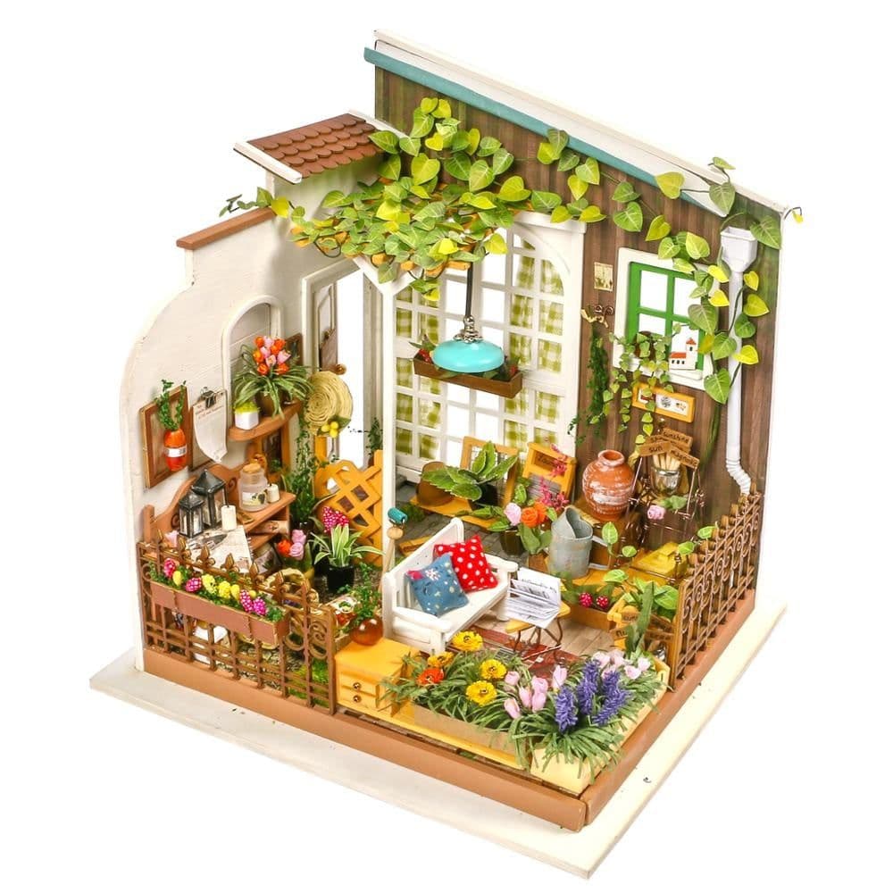 image-Robotime DIY Wooden Miniature Dollhouse 1 24 Handmade Doll House Model Building Kits Toys For Children Adult Drop Shipping