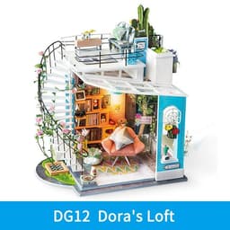 image-Robotime DIY Wooden Miniature Dollhouse 1 24 Handmade Doll House Model Building Kits Toys For Children Adult Drop Shipping
