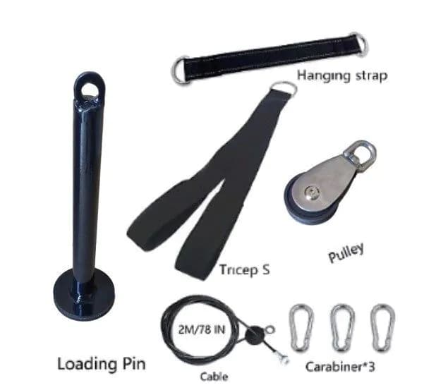 image-Portable Limited Fitness Equipment DIY Pulley Rope Arm Strength Triceps