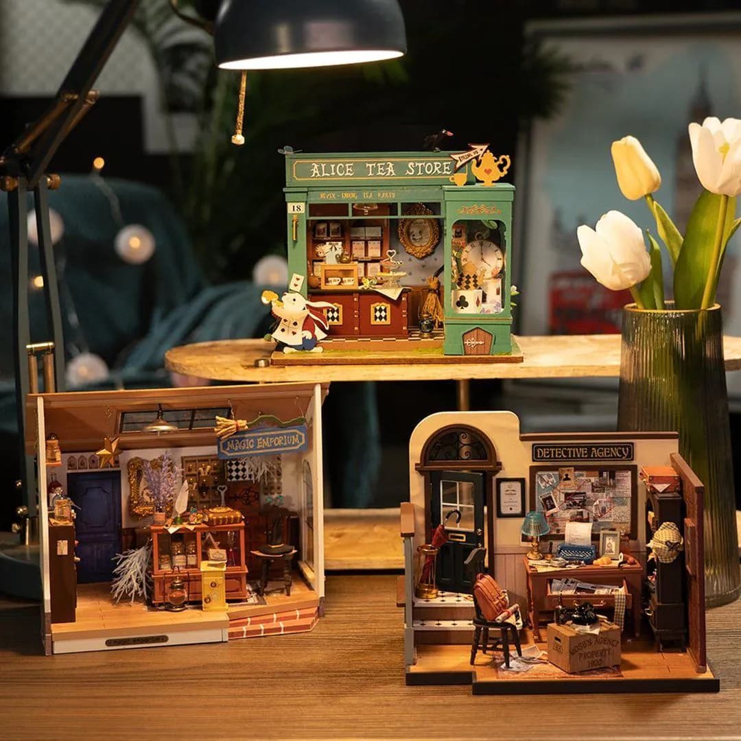 image-Rolife Mystic Archives Series DIY Miniature House Wooden Dollhouse For Boys Girls With Festival Gifts DG155-DG157