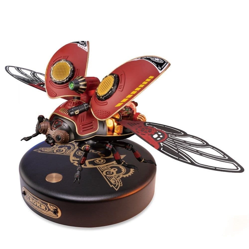 image-Robotime Rokr Scout Beetle ABS Plastic Metal Punk Style 3D Puzzle Gift For Kids Adults Easy Assembly Mechanical Design Game Toys