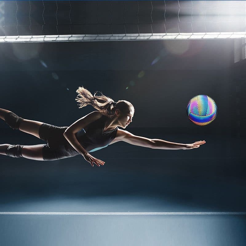 image-High School Entrance Examination Inflatable Reflective Soft Leather Volleyball