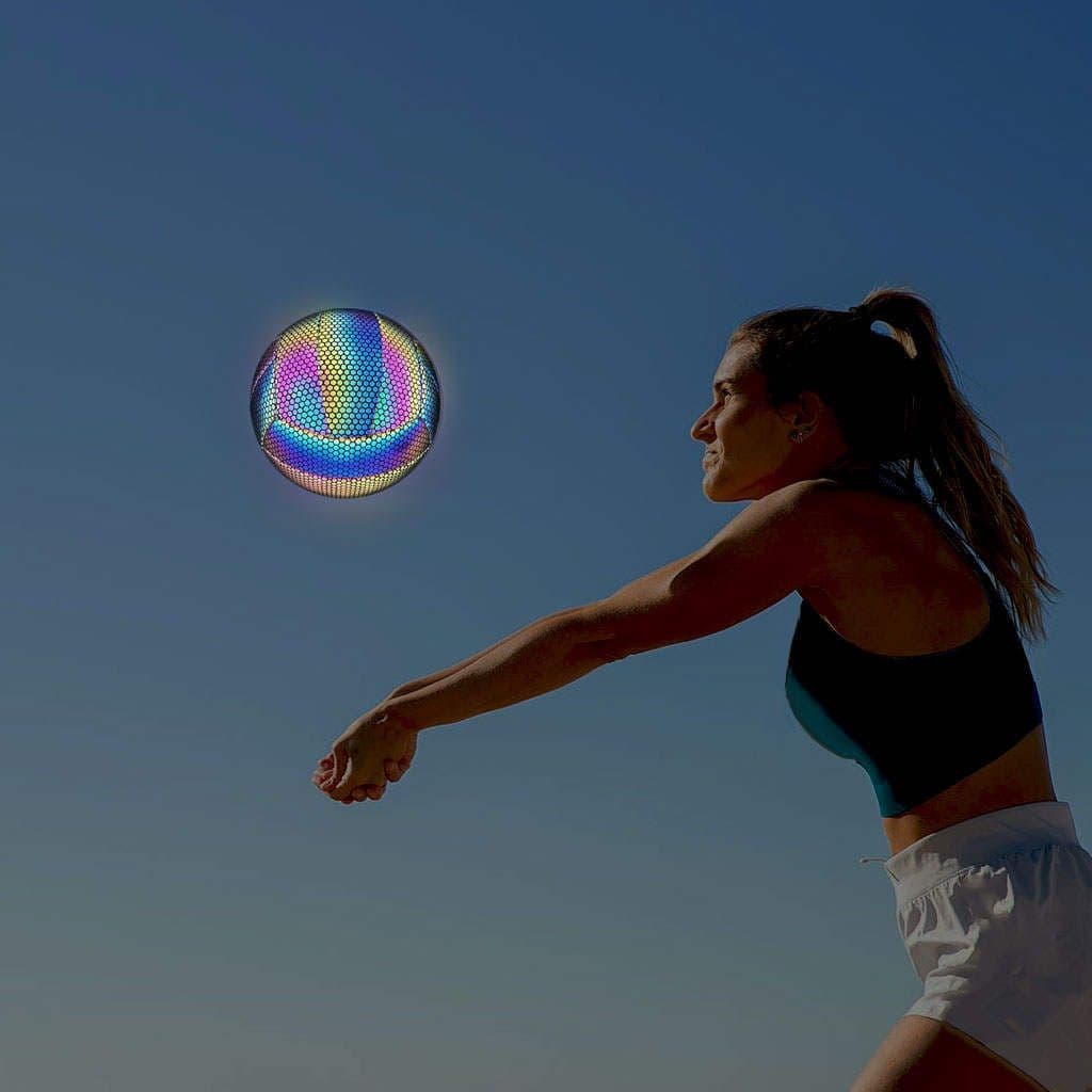 image-High School Entrance Examination Inflatable Reflective Soft Leather Volleyball