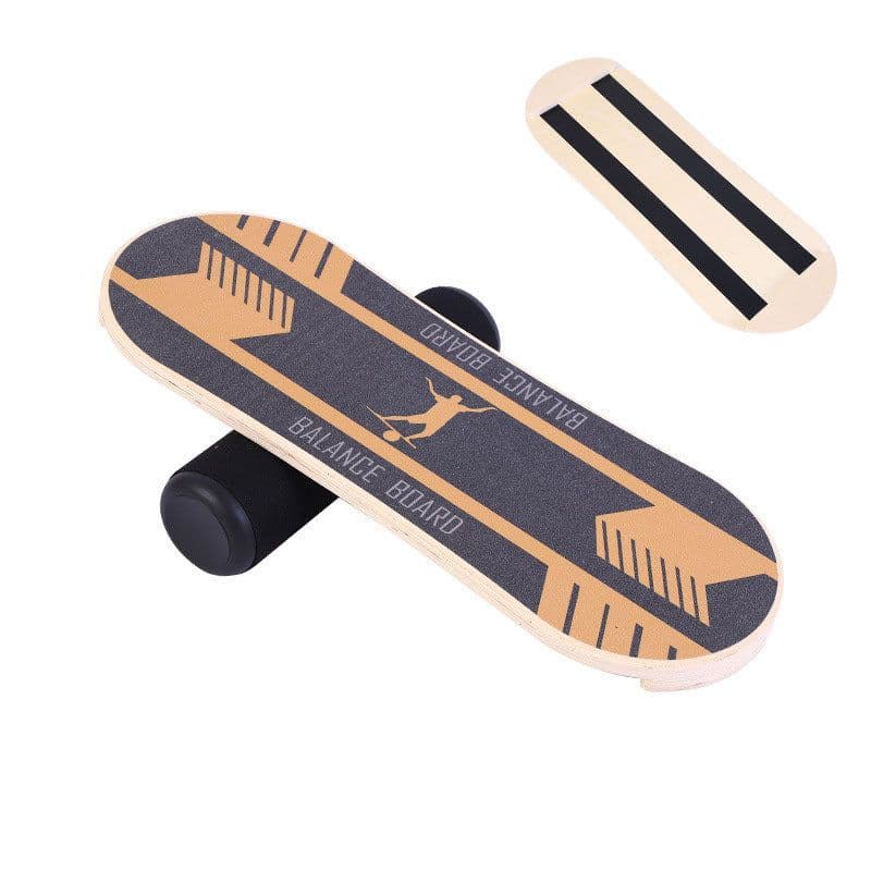 image-Non Slip Yoga Balance Board Rehabilitation Training Wood