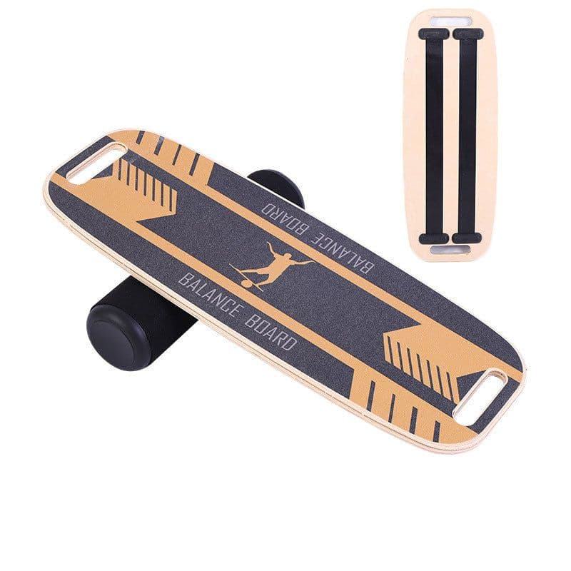 image-Non Slip Yoga Balance Board Rehabilitation Training Wood