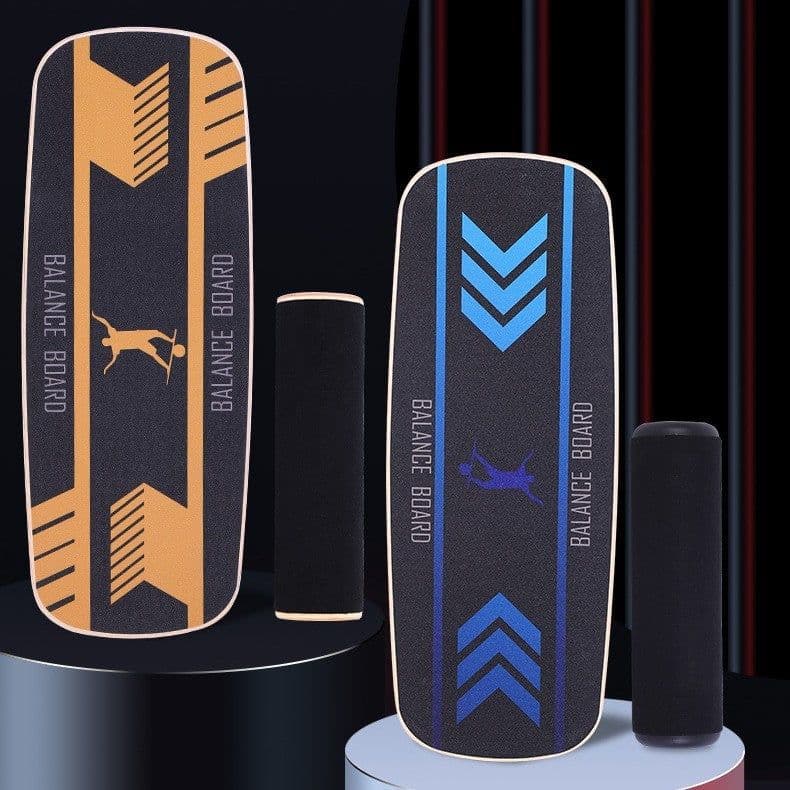 image-Non Slip Yoga Balance Board Rehabilitation Training Wood
