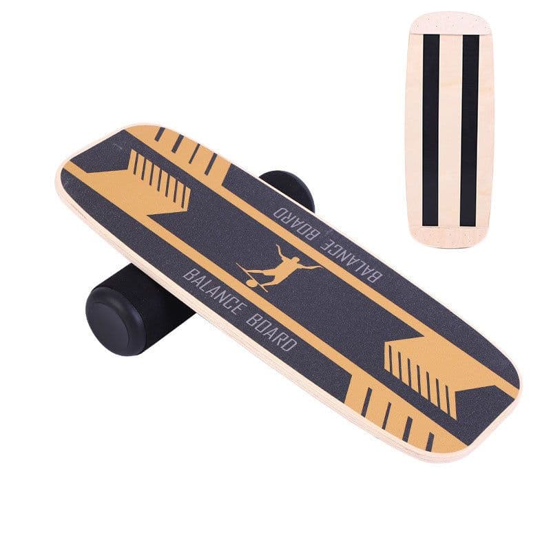 image-Non Slip Yoga Balance Board Rehabilitation Training Wood